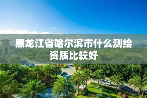 黑龍江省哈爾濱市什么測繪資質比較好