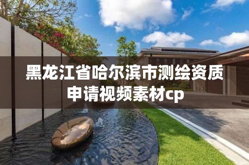 黑龍江省哈爾濱市測繪資質申請視頻素材cp