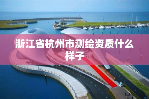 浙江省杭州市測繪資質什么樣子