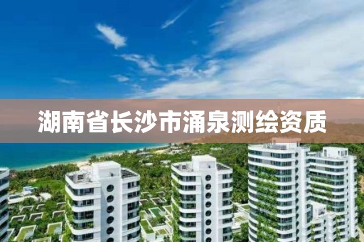 湖南省長沙市涌泉測繪資質(zhì)