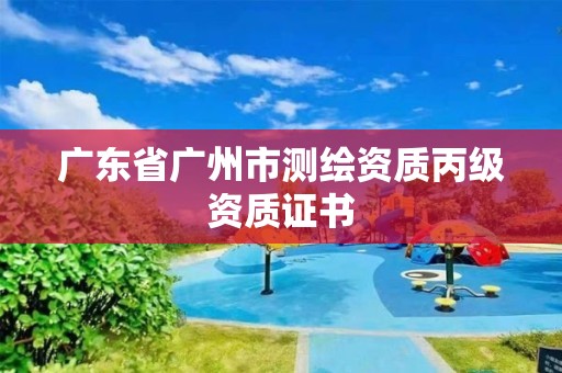 廣東省廣州市測(cè)繪資質(zhì)丙級(jí)資質(zhì)證書(shū)