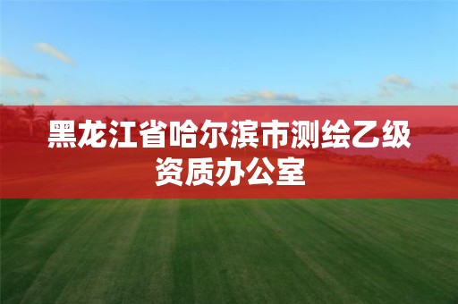 黑龍江省哈爾濱市測繪乙級資質辦公室