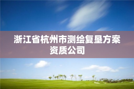 浙江省杭州市測(cè)繪復(fù)墾方案資質(zhì)公司