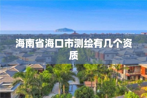 海南省海口市測繪有幾個資質