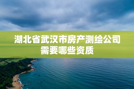 湖北省武漢市房產測繪公司需要哪些資質