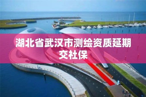 湖北省武漢市測繪資質延期交社保