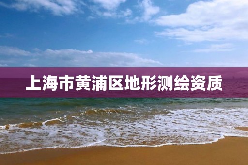 上海市黃浦區地形測繪資質