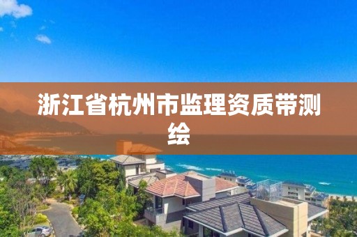 浙江省杭州市監理資質帶測繪