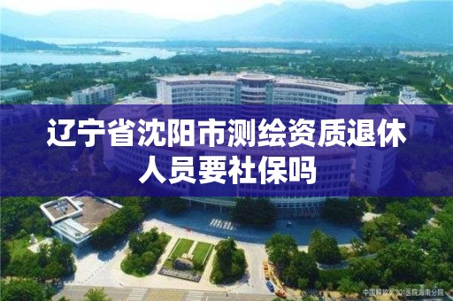 遼寧省沈陽市測繪資質退休人員要社保嗎