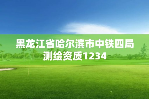 黑龍江省哈爾濱市中鐵四局測繪資質1234