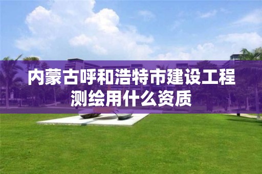 內蒙古呼和浩特市建設工程測繪用什么資質