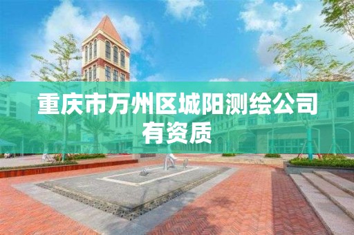 重慶市萬州區城陽測繪公司有資質