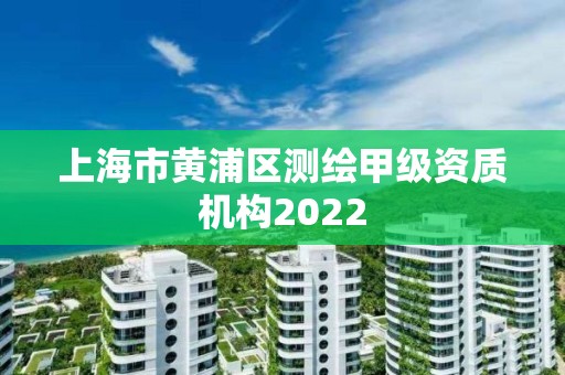 上海市黃浦區測繪甲級資質機構2022