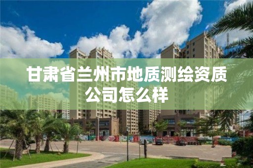 甘肅省蘭州市地質(zhì)測(cè)繪資質(zhì)公司怎么樣