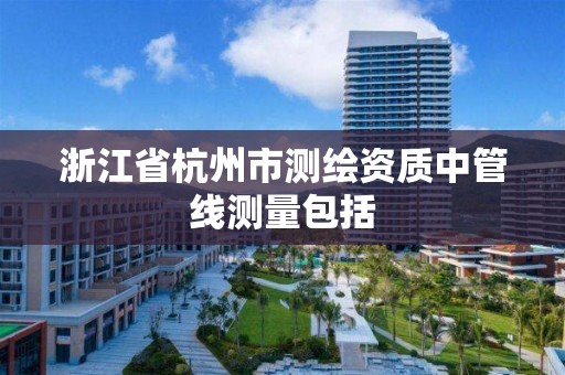 浙江省杭州市測繪資質中管線測量包括