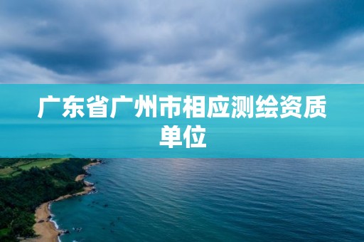 廣東省廣州市相應測繪資質單位