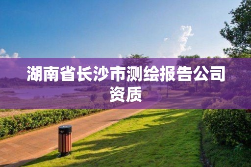 湖南省長沙市測繪報告公司資質