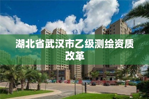 湖北省武漢市乙級測繪資質(zhì)改革