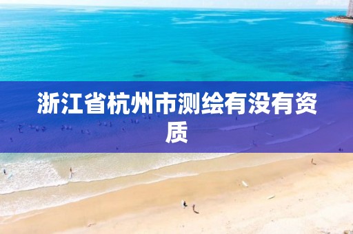 浙江省杭州市測繪有沒有資質