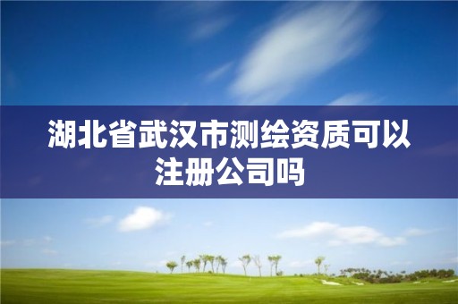 湖北省武漢市測繪資質(zhì)可以注冊公司嗎