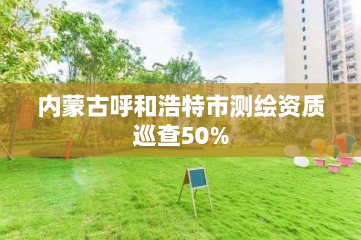 內蒙古呼和浩特市測繪資質巡查50%