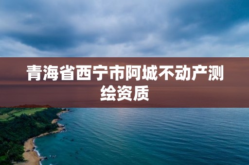 青海省西寧市阿城不動產測繪資質