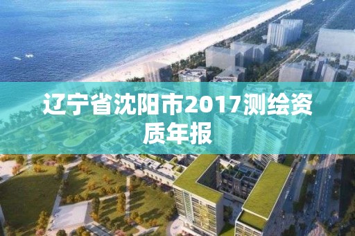 遼寧省沈陽(yáng)市2017測(cè)繪資質(zhì)年報(bào)