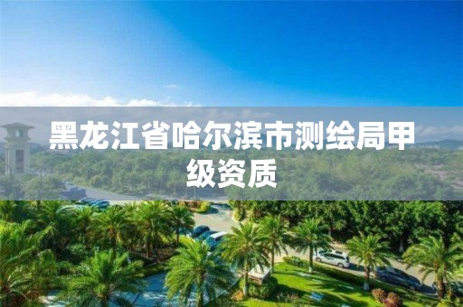 黑龍江省哈爾濱市測繪局甲級資質