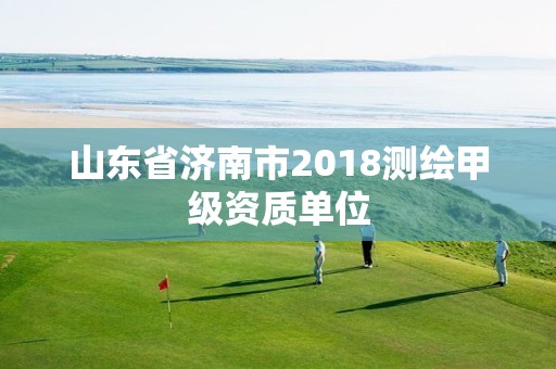 山東省濟南市2018測繪甲級資質(zhì)單位