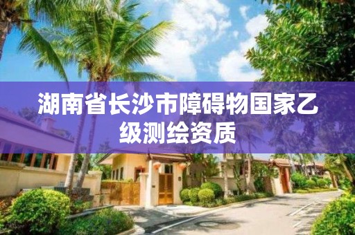 湖南省長沙市障礙物國家乙級(jí)測繪資質(zhì)