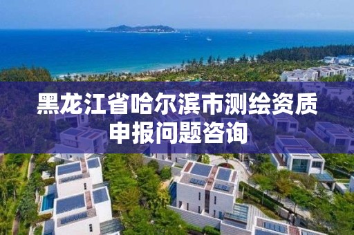 黑龍江省哈爾濱市測繪資質申報問題咨詢