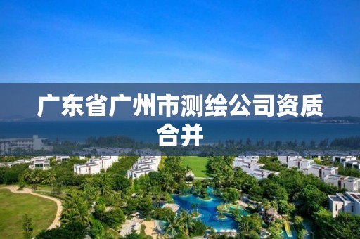 廣東省廣州市測繪公司資質合并