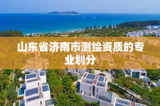 山東省濟南市測繪資質的專業劃分