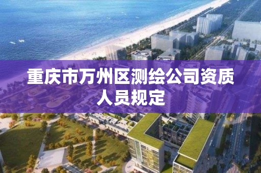 重慶市萬州區測繪公司資質人員規定