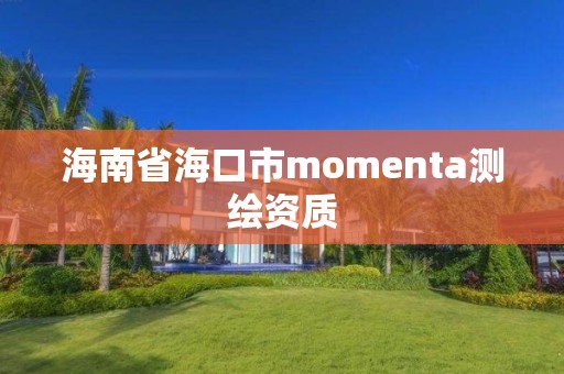 海南省海口市momenta測繪資質