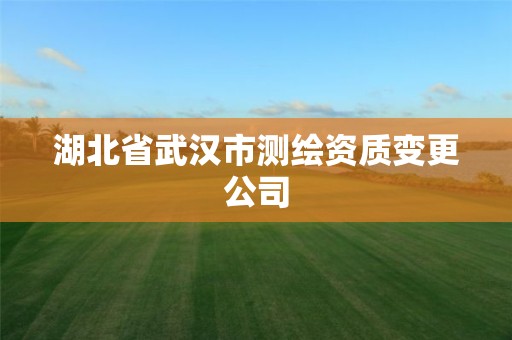 湖北省武漢市測(cè)繪資質(zhì)變更公司