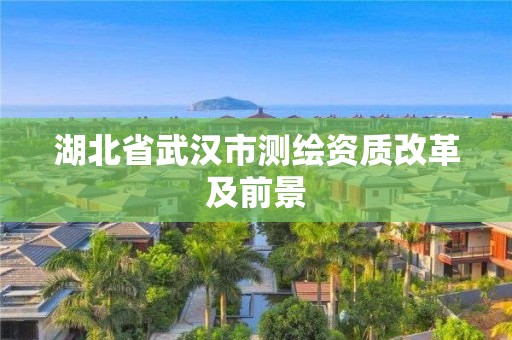 湖北省武漢市測(cè)繪資質(zhì)改革及前景