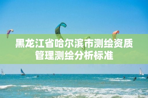 黑龍江省哈爾濱市測繪資質管理測繪分析標準