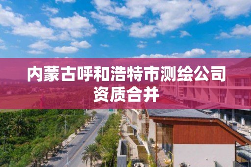 內蒙古呼和浩特市測繪公司資質合并