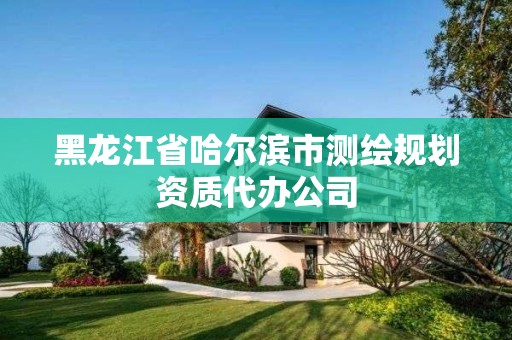 黑龍江省哈爾濱市測繪規劃資質代辦公司