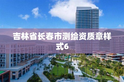 吉林省長春市測繪資質章樣式6