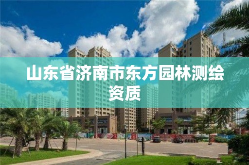 山東省濟南市東方園林測繪資質