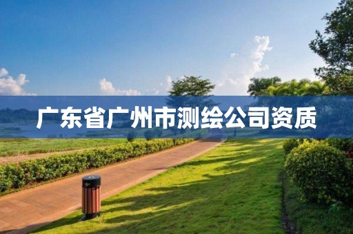 廣東省廣州市測繪公司資質