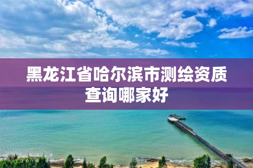 黑龍江省哈爾濱市測繪資質查詢哪家好