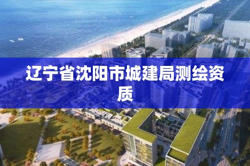 遼寧省沈陽市城建局測繪資質