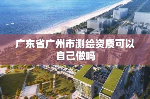 廣東省廣州市測繪資質可以自己做嗎