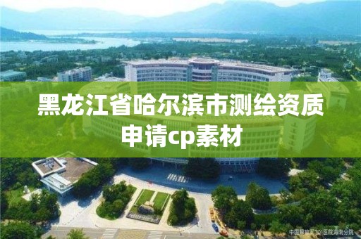 黑龍江省哈爾濱市測繪資質申請cp素材