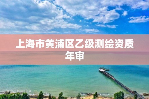 上海市黃浦區(qū)乙級測繪資質(zhì)年審