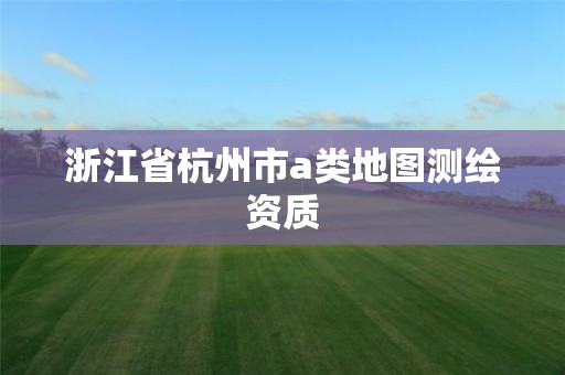 浙江省杭州市a類地圖測繪資質