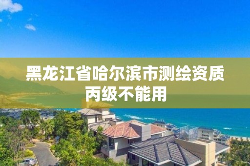 黑龍江省哈爾濱市測繪資質(zhì)丙級不能用